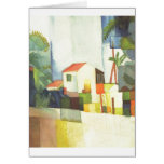August Macke - Helles Haus 1914 Bright House Card