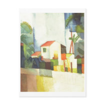 August Macke - Helles Haus 1914 Bright House Postcard