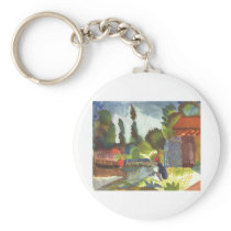 August Macke - Iceland Shank w/ sitting Arab 1914 Key Chains