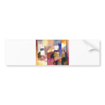 August Macke - Kairouan (III) 1914 Watercolor Bumper Stickers