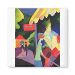 August Macke -  Modefenster 1913 watercolor magnets