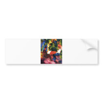 August_Macke - Paar am Gartentisch 1914 Oil Canvas Bumper Sticker