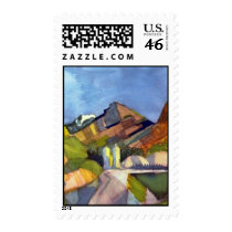 August Macke - Rocky Landscape Postage Stamps