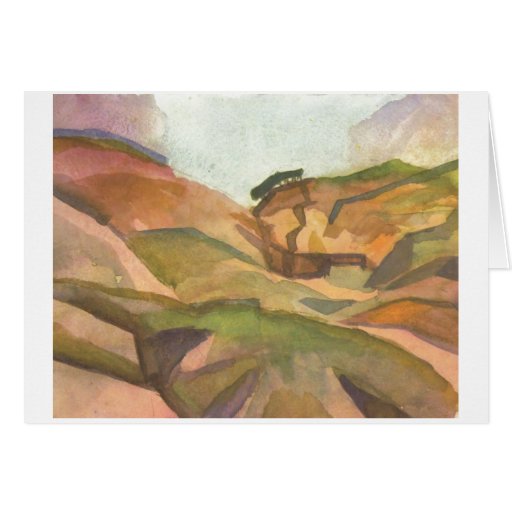 August Macke - Schlucht 1914 Watercolor Cards