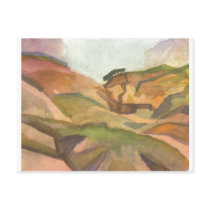 August Macke - Schlucht 1914 Watercolor Post Card