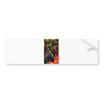 August Macke - Sonniger Weg - 1913 - Sunny Way Oil Bumper Sticker