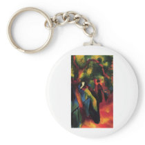 August Macke - Sonniger Weg - 1913 - Sunny Way Oil Key Chain