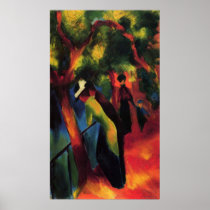 August Macke - Sonniger Weg - 1913 - Sunny Way Oil Posters
