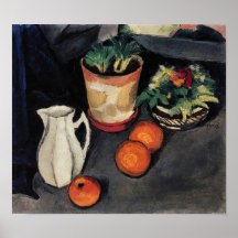 August Macke - Still Life with Flowers and Milk Ju Poster