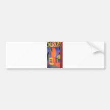August Macke - Turkish Cafe 1914 Türkisches Café Bumper Stickers