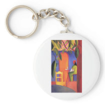 August Macke - Turkish Cafe 1914 Türkisches Café Keychains