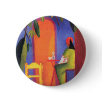 August Macke - Turkish Cafe II buttons by tartanphoenix August Macke - Turkish Cafe II buttons