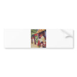 August Macke - Vor dem Hutladen 1913 Oil Bumper Sticker