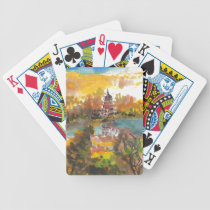 August Pagoda Playing Cards playing cards