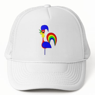 August Rainbow Mesh Hat by lonvig