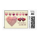 August save the date postage stamp