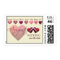 August save the date postage stamp
