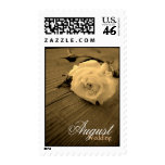 August Sepia Rose Month Wedding Postage