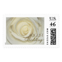 August Simply Cream Wedding Rose Postage