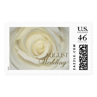 August Simply Cream Wedding Rose Postage