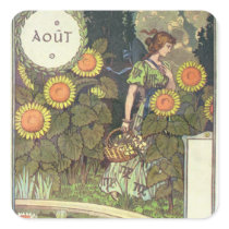 August Square Sticker