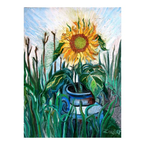 August Sunflower print