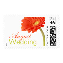 August Wedding Invitation Stamps | Gerbera Postage