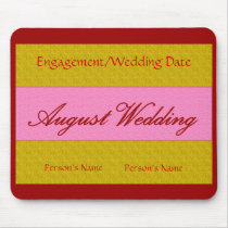"August Wedding" Mousepad -Customizable