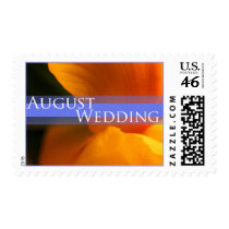 August  Wedding Postage Stamp