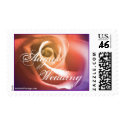 August Wedding Rose Postage Stamp stamp