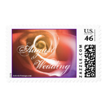 August Wedding Rose Postage Stamp