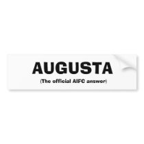 Augusta the Bumper Sticker bumper stickers by ottovw Augusta the Bumper Sticker bumper stickers
