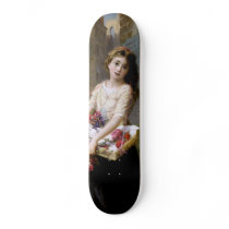 Augustus Edwin Mulready: A Street Flower Seller Skate Deck