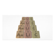 Aulic-Au-Li-C-Gold-Lithium-Carbon Photo Card Template