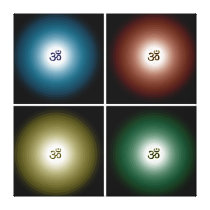 Aum Meditation canvas Stretched Canvas Prints