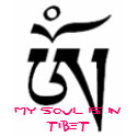 AUM - TIBETAN SCRIPT, MY SOUL IS IN TIBET t-shirts