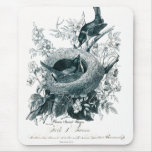 Aunt Abby's Birds Sketch Mousepad