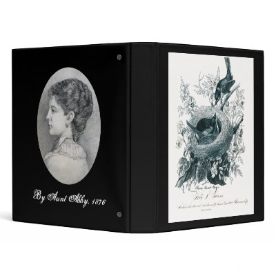 Aunt Abby's Brids and Portrait 3 Ring Binders by diane_evelyn