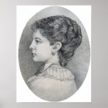 Aunt Abby's Portrait Sketch Poster