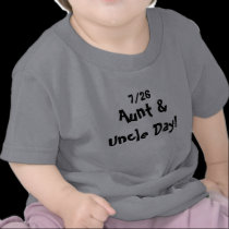 Aunt and Uncle  Day - t shirt t-shirts