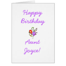 Aunt Birthday Card