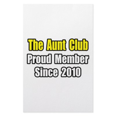 Aunt Club...Since 2010 Stationery by Proud_Aunt_Shirts
