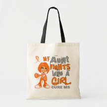 Aunt Fights Like Girl MS 42.9.png Canvas Bags