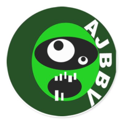 aunt jamamas big band vigilantes face sticker by captainfunky2003