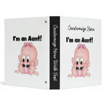Aunt of New Niece T-shirts and Gifts Vinyl Binder