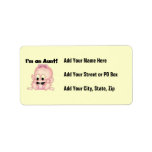 Aunt of New Niece T-shirts and Gifts Custom Address Labels