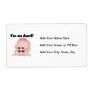 Aunt of New Niece T-shirts and Gifts Personalized Shipping Label