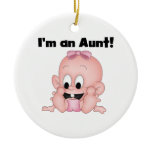 Aunt of New Niece T-shirts and Gifts Christmas Ornaments