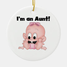 Aunt of New Niece T-shirts and Gifts Christmas Ornaments