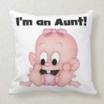 Aunt of New Niece T-shirts and Gifts Throw Pillow